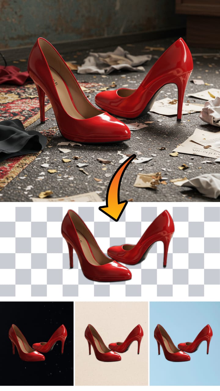 Product photo with background removed